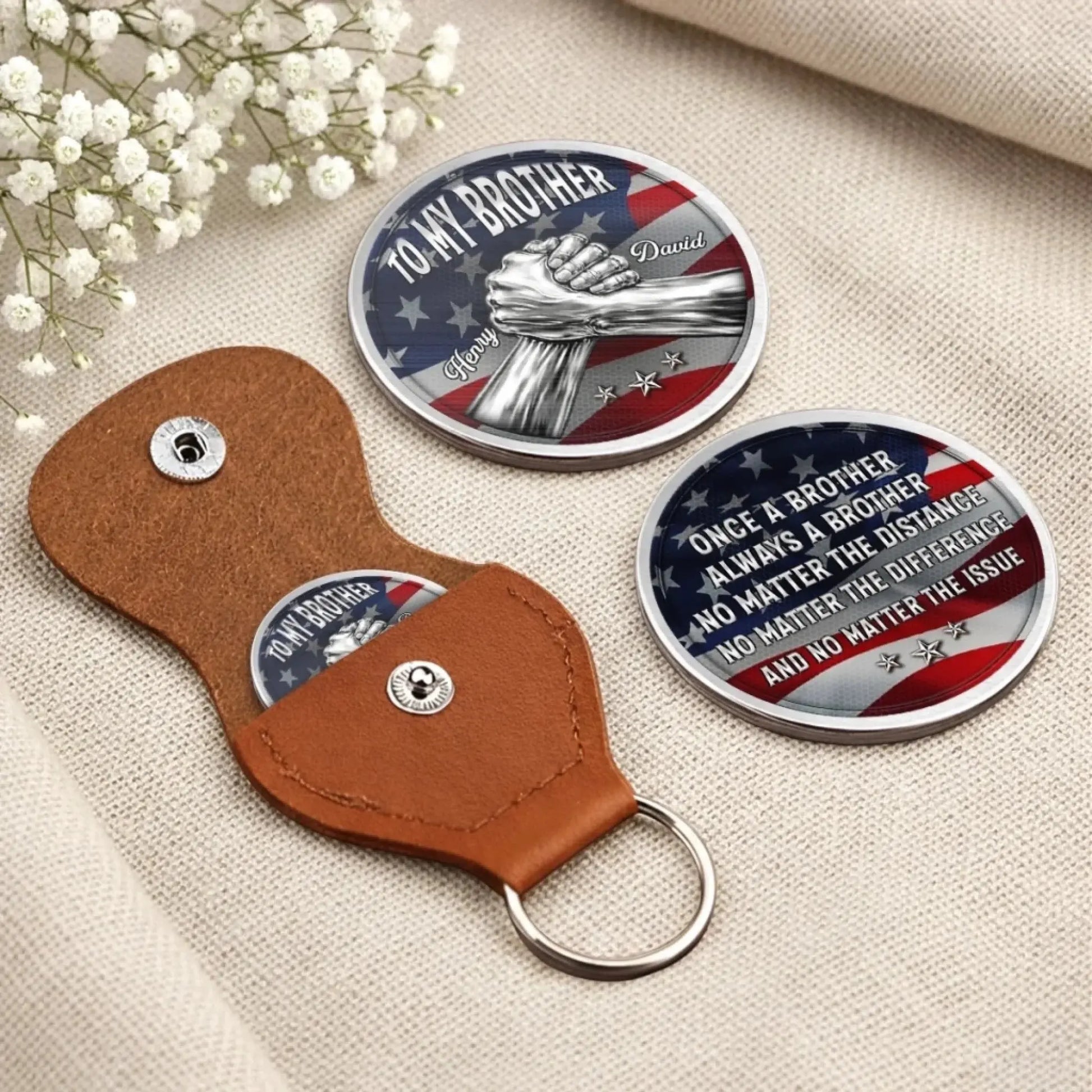 Together We Rise Brothers – Personalized Custom Pocket Hug Token – Gift for Brothers  Ezcustomize