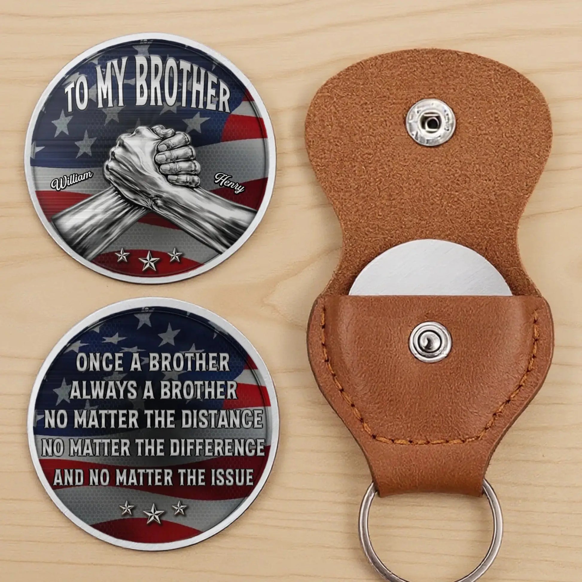 Together We Rise Brothers – Personalized Custom Pocket Hug Token – Gift for Brothers  Ezcustomize