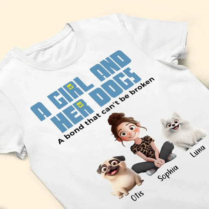 Unbreakable Bond With My Dogs- Personalized Shirt  Ezcustomize