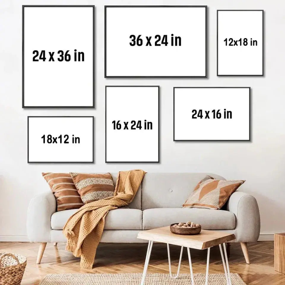 [Upload Photo] Together To The End - Custom Wall Art - Personalized Gift For Grandparent, Couple, Valentine, Anniversary, Husband, Wife, Her/Him  Ezcustomize