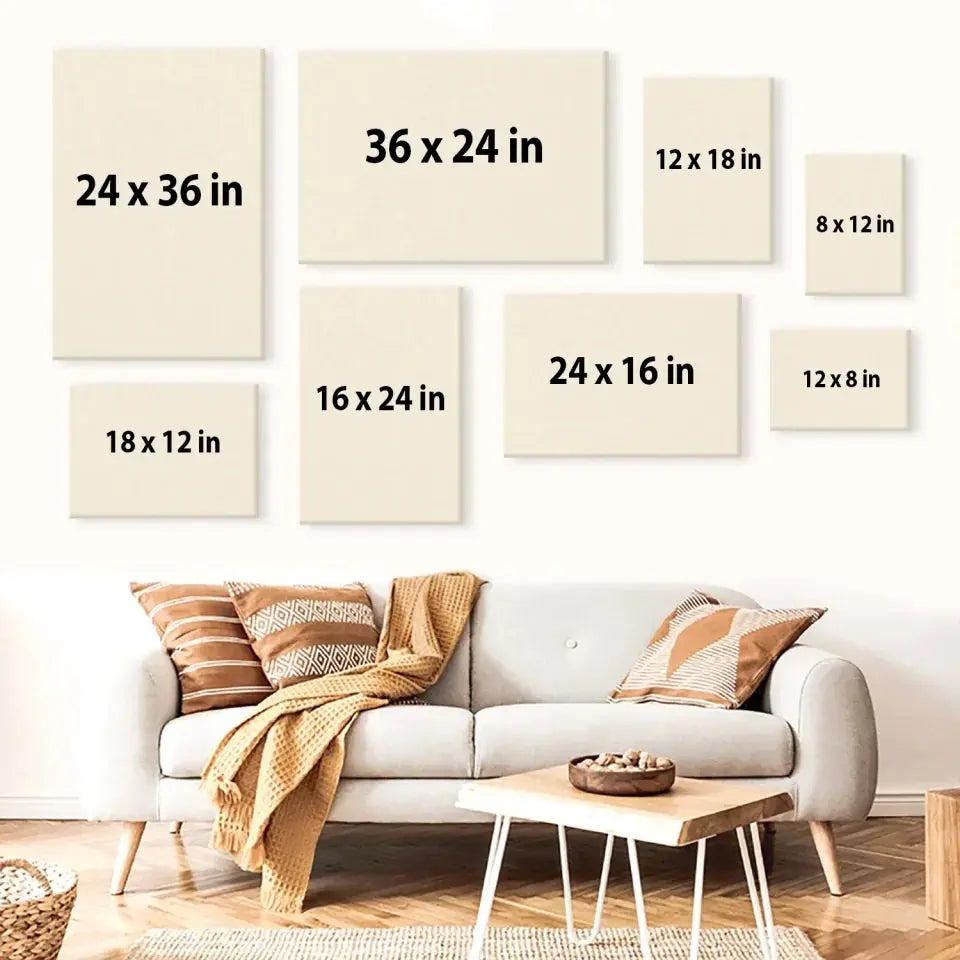 [Upload Photo] Together To The End - Custom Wall Art - Personalized Gift For Grandparent, Couple, Valentine, Anniversary, Husband, Wife, Her/Him  Ezcustomize