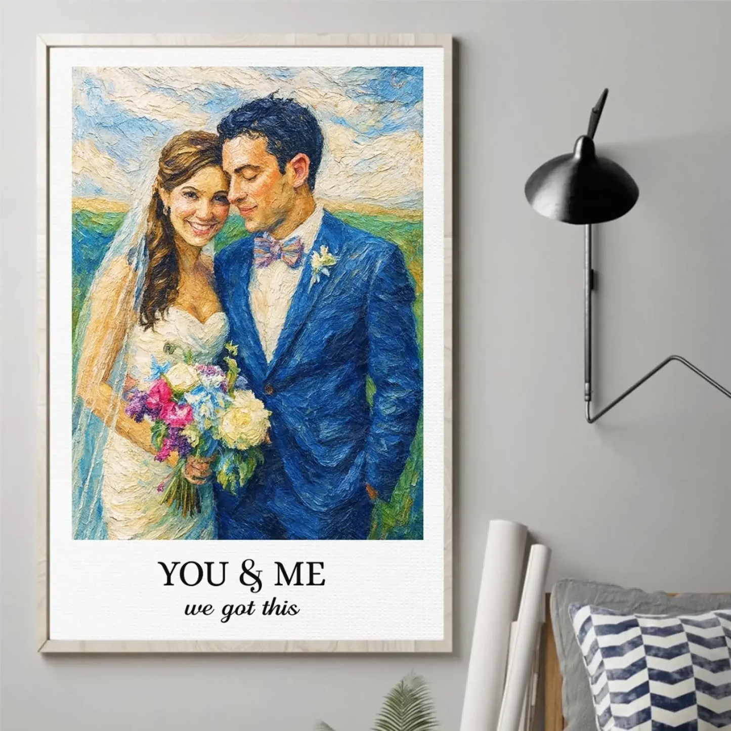 Vintage Love, Endless Joy Design - Custom Vertical Photo Poster – Romantic Wedding Gift for Him & Her  Ezcustomize