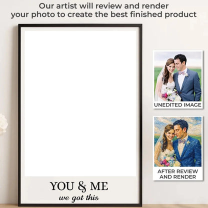 Vintage Love, Endless Joy Design - Custom Vertical Photo Poster – Romantic Wedding Gift for Him & Her  Ezcustomize