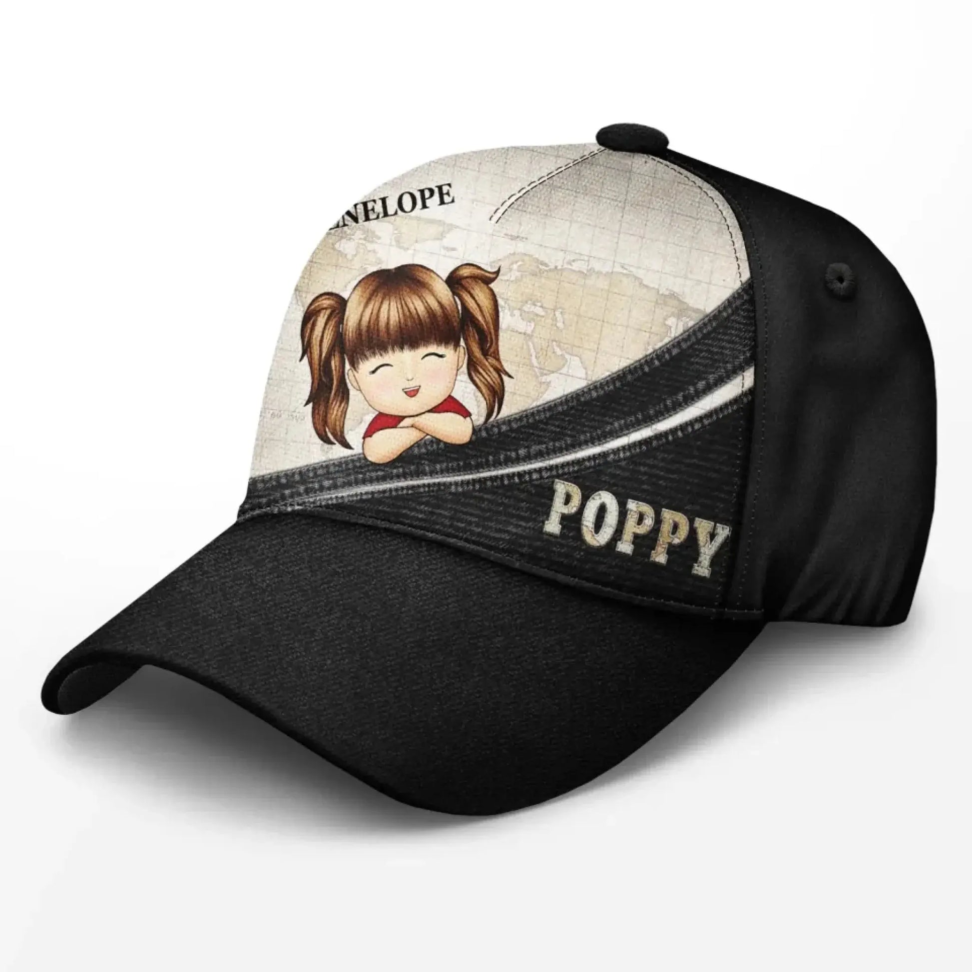 Vintage Map "Papa" - Personalized Classic Cap - Design for Dad, Father, or Grandpa’s Special Day  Ezcustomize