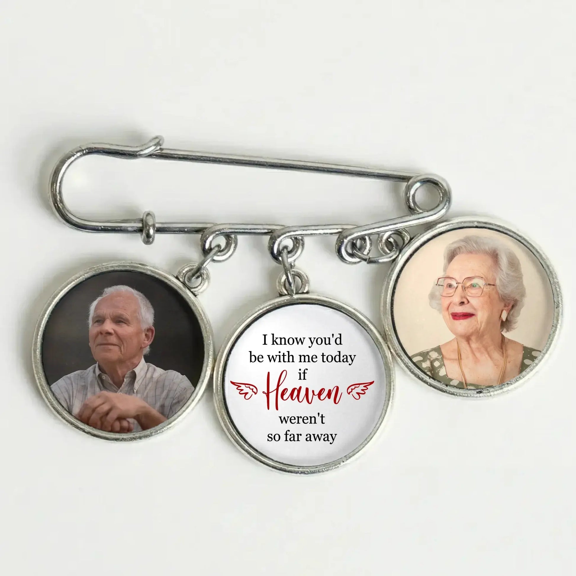 Walking Beside You Every Step Of The Way - Personalized Lapel Pin with Photo Charms - Gift for Graduate, Son, Daughter, Grandson, Granddaughter  Ezcustomize