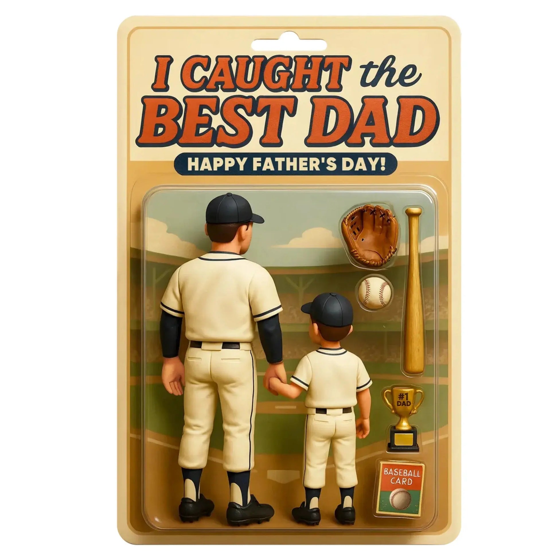 We Caught the Best Dad Baseball Figure – Personalized Acrylic Keychain – Custom Father’s Day Gift for Dads  Ezcustomize