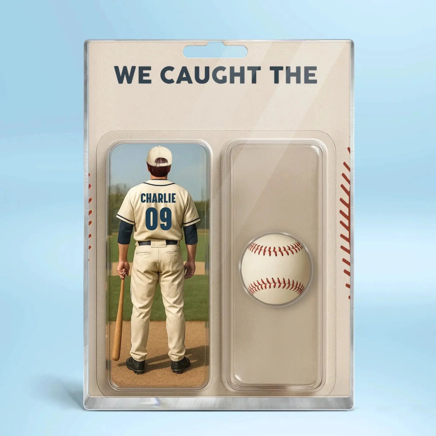 We Caught the Best Dad/Grandpa Baseball Figure – Personalized Acrylic Block Plaque – Custom Gift for Baseball-Loving Fathers & Grandpas  Ezcustomize