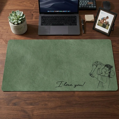 We_Love_You_Custom_Photo_Sketch_Line_Art_Fathers_Day_Gift_For_Husband_Dad_Personalized_Desk_Mat_2
