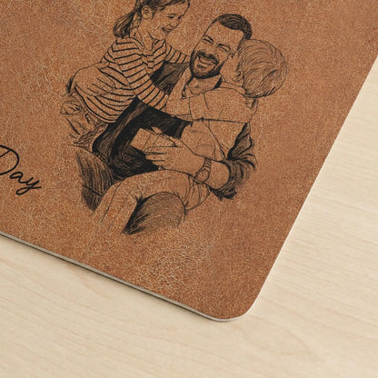 We_Love_You_Custom_Photo_Sketch_Line_Art_Fathers_Day_Gift_For_Husband_Dad_Personalized_Desk_Mat_6