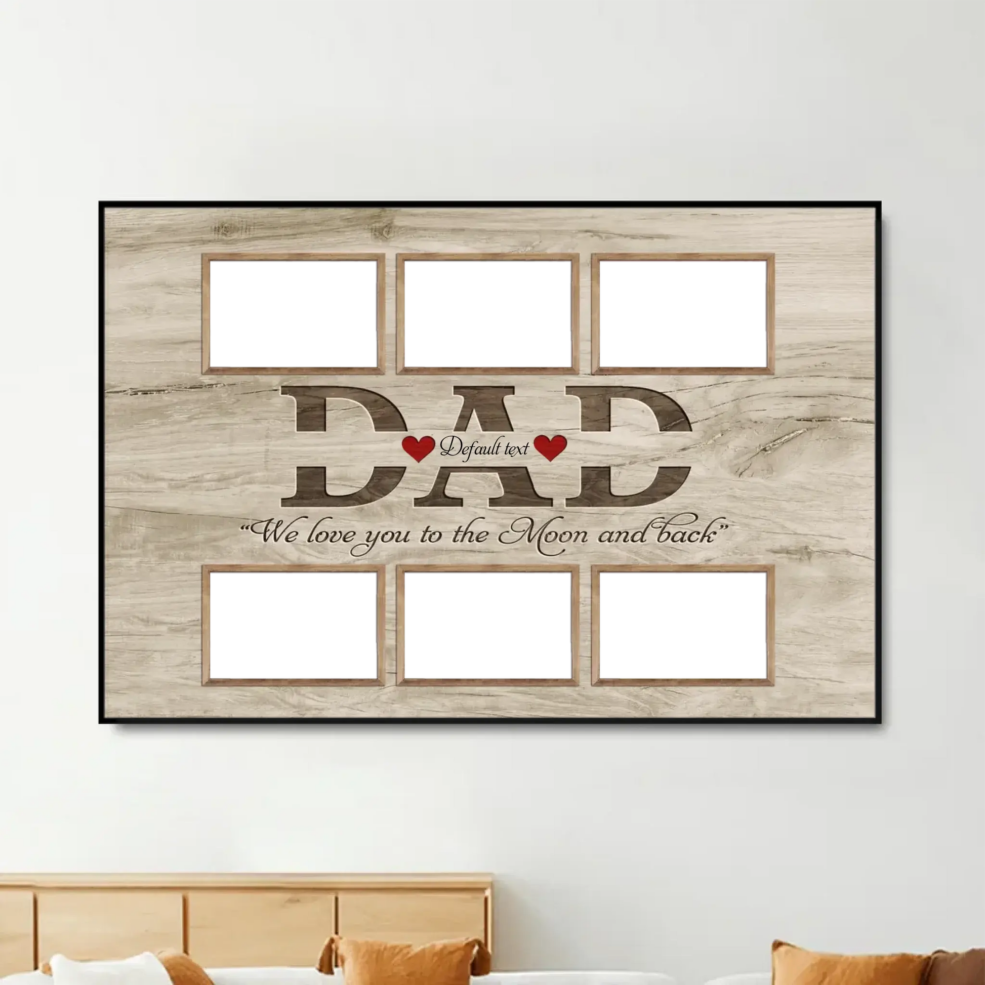 We Love You to the Moon and Back - Custom Dad Poster/Canvas, Perfect Father’s Day Gift  Ezcustomize