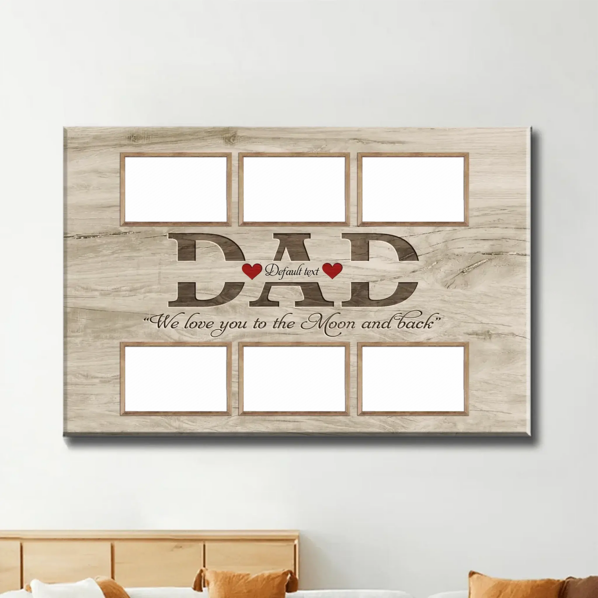 We Love You to the Moon and Back - Custom Dad Poster/Canvas, Perfect Father’s Day Gift  Ezcustomize