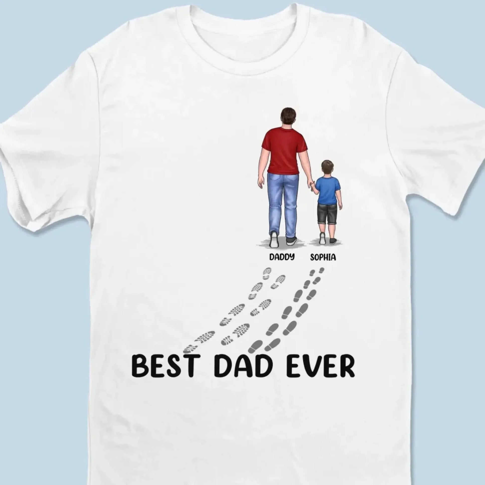 You Never Walk Alone - Custom Family T-Shirt & Hoodie - Perfect Gift for Dad on Father's Day & Birthday  Ezcustomize