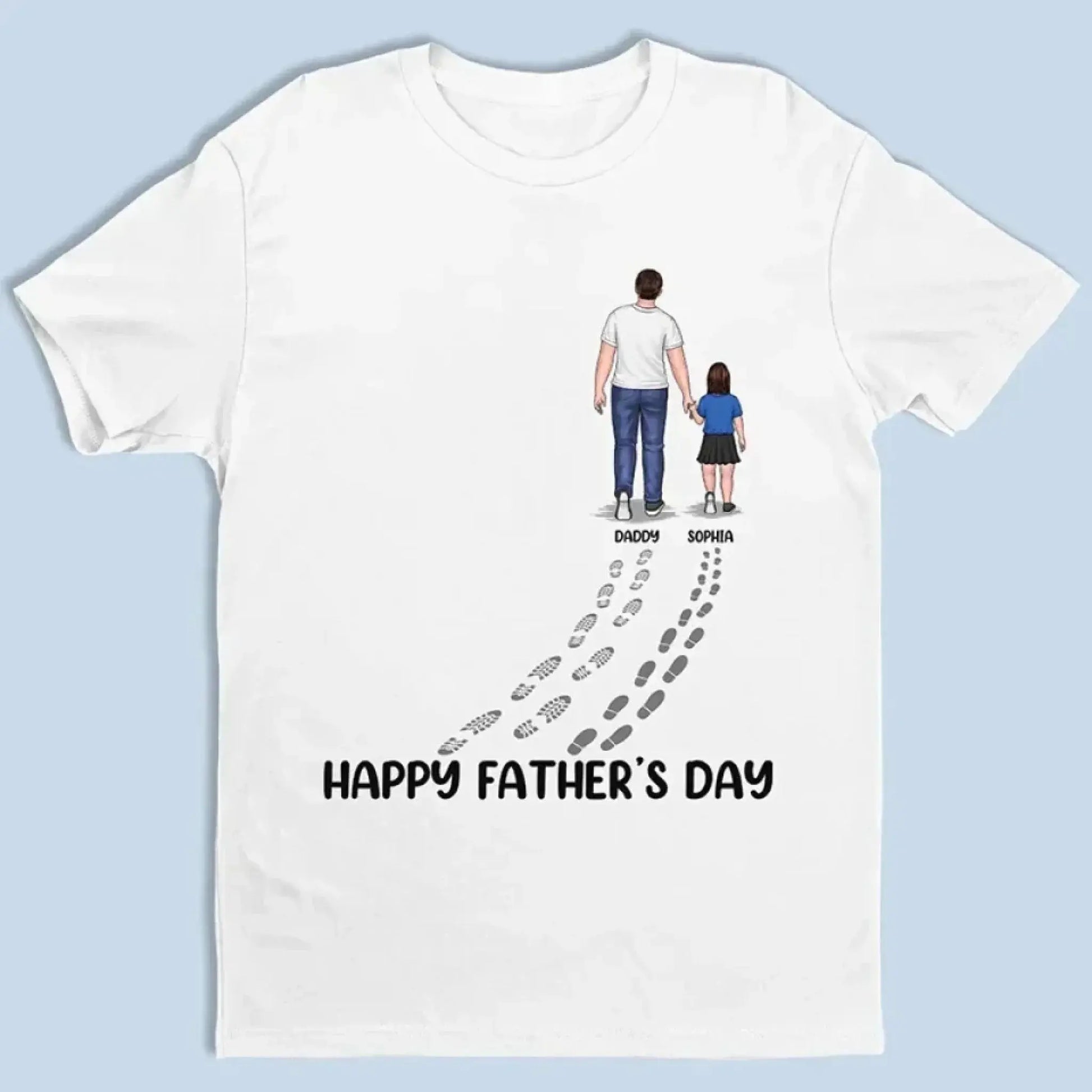 You Never Walk Alone - Custom Family T-Shirt & Hoodie - Perfect Gift for Dad on Father's Day & Birthday  Ezcustomize