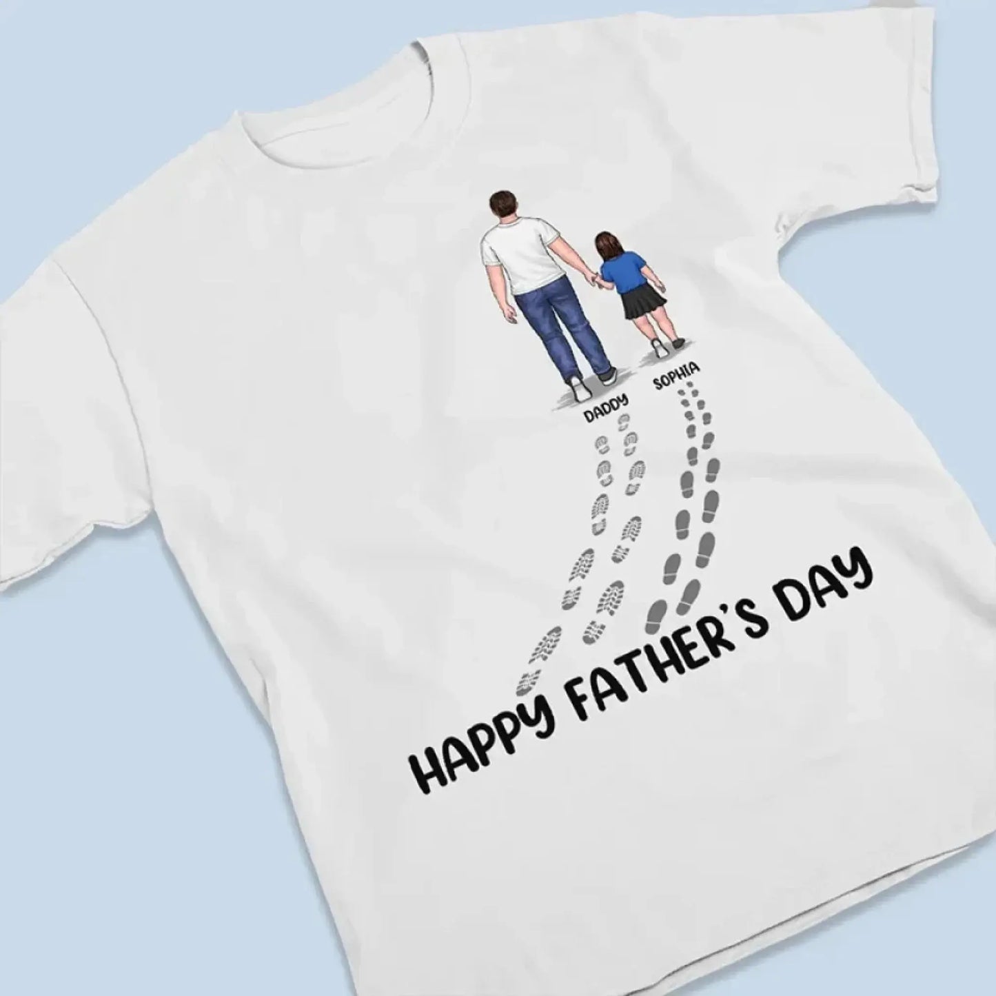 You Never Walk Alone - Custom Family T-Shirt & Hoodie - Perfect Gift for Dad on Father's Day & Birthday  Ezcustomize