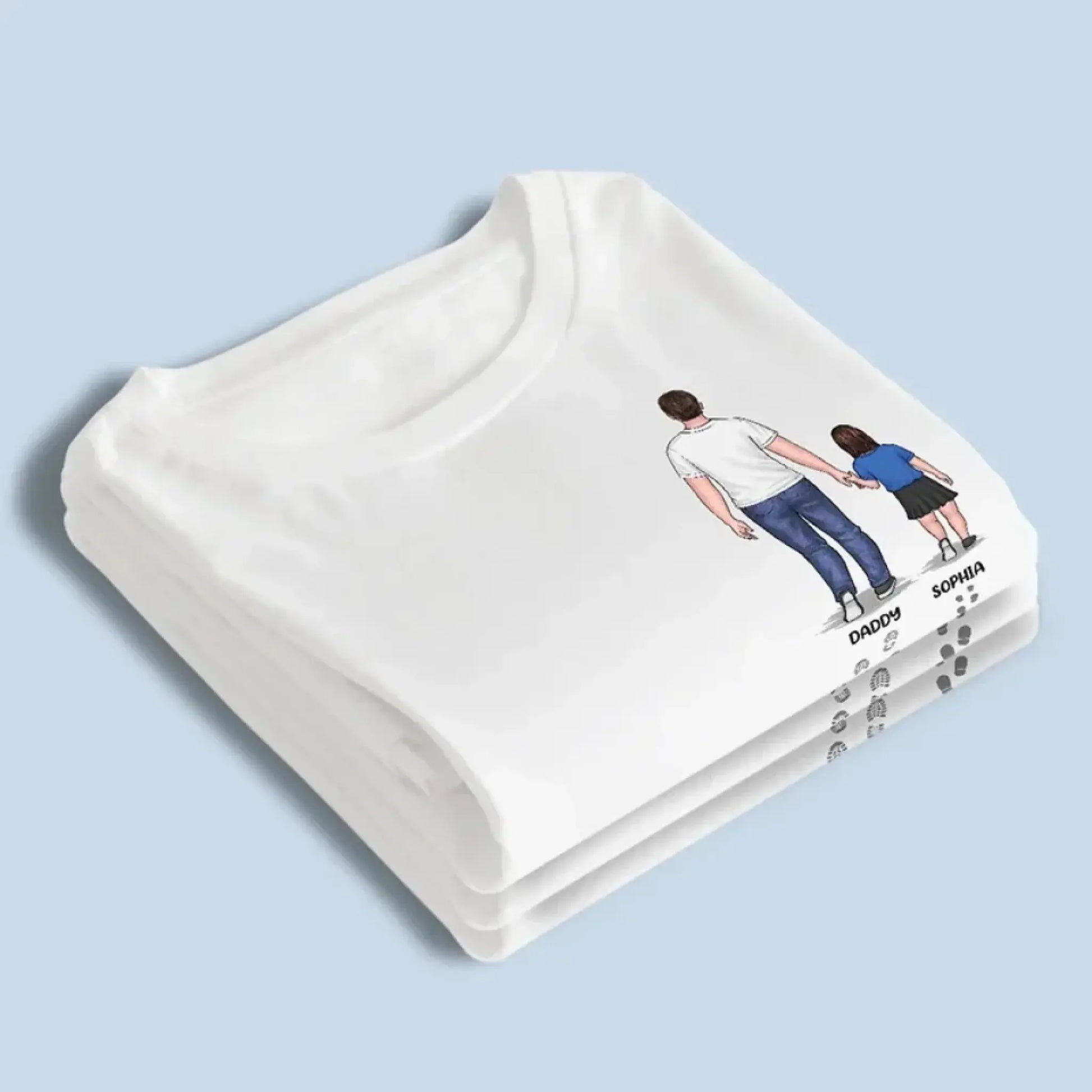 You Never Walk Alone - Custom Family T-Shirt & Hoodie - Perfect Gift for Dad on Father's Day & Birthday  Ezcustomize