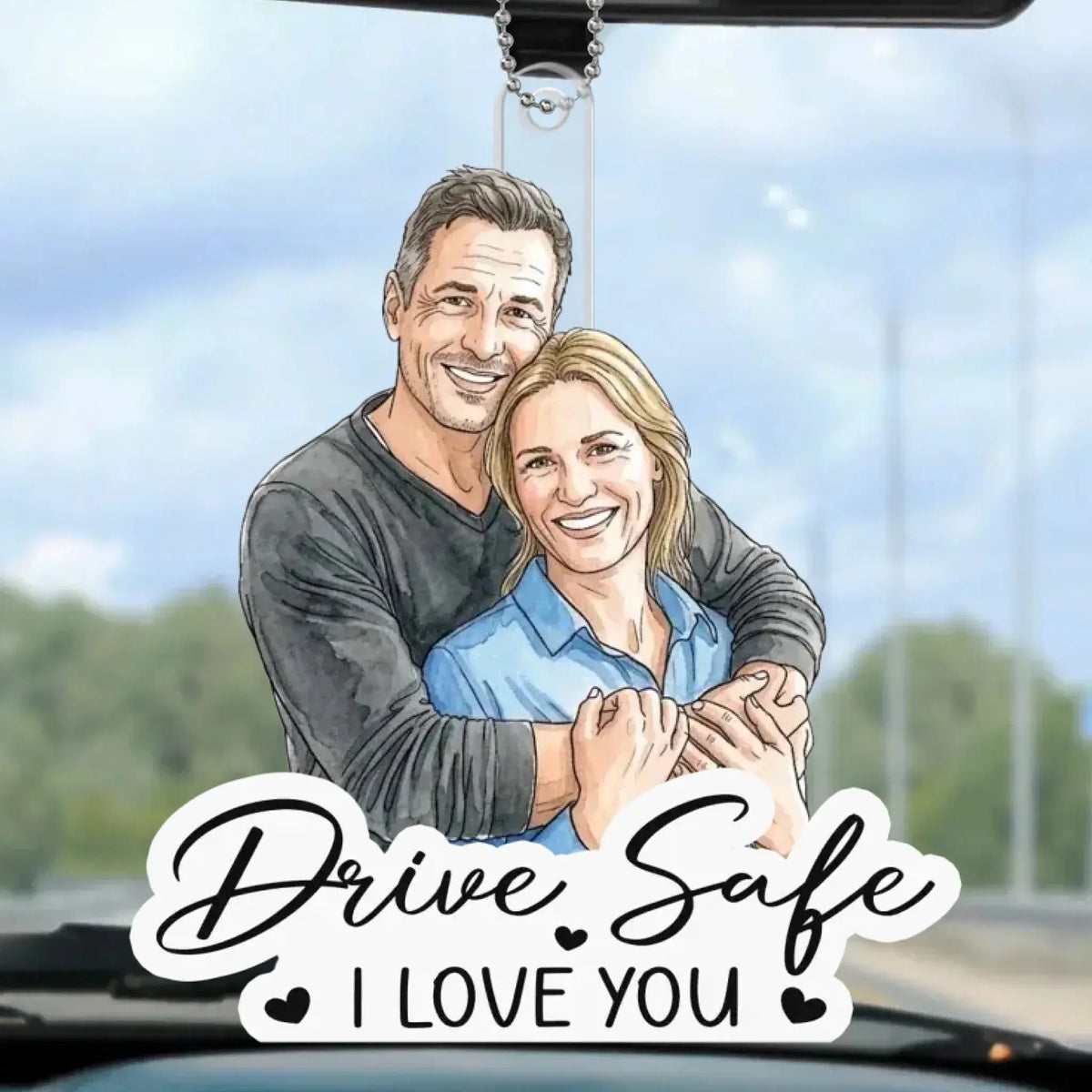 You & Me We Got This Drive Safe I Love You Custom Photo - Personalized Car Ornament - Gift for Husband, Wife, Couples, Boyfriend