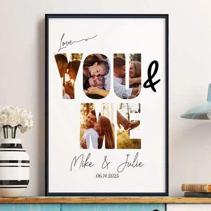 You & Me We Got This Wallart - Personalized Photo Poster - For Couples, Anniversary, Valentine's Day Gifts  Ezcustomize