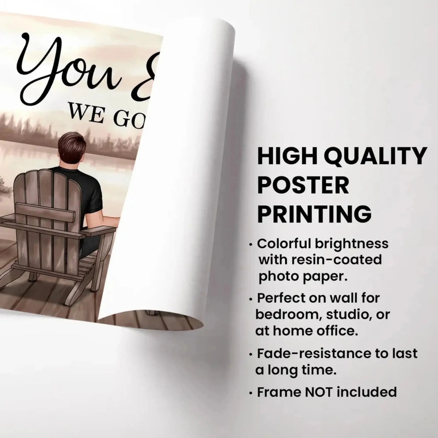 You & Me – We Got This Custom Couple Poster with Names, Romantic Beach Wall Art Gift for Anniversary, Valentine’s Day or Home Decor  Ezcustomize