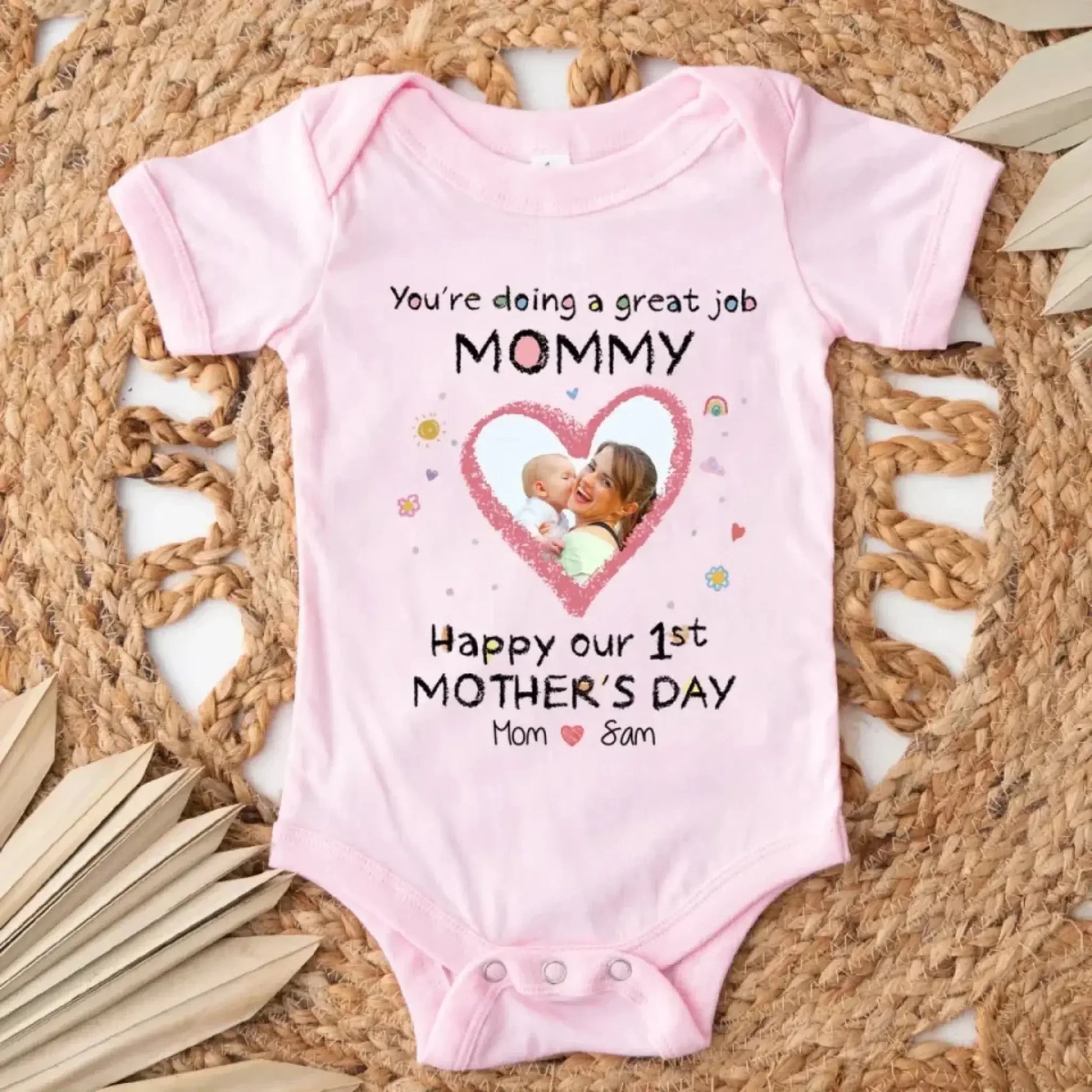 You’re Doing a Great Job Mommy – Personalized Baby Onesie – Baby Shower or First Mother’s Day Gift for New Moms  Ezcustomize