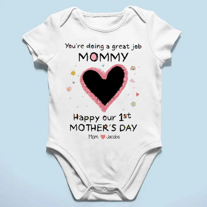You’re Doing a Great Job Mommy – Personalized Baby Onesie – Baby Shower or First Mother’s Day Gift for New Moms  Ezcustomize