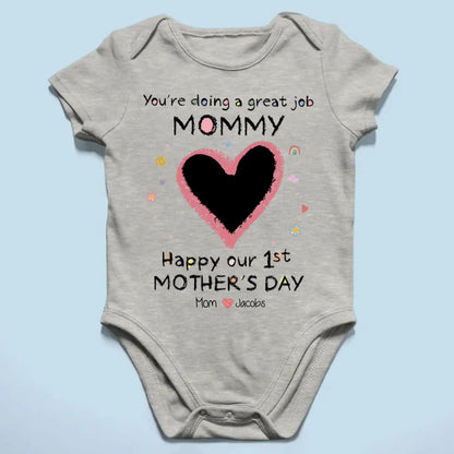 You’re Doing a Great Job Mommy – Personalized Baby Onesie – Baby Shower or First Mother’s Day Gift for New Moms  Ezcustomize