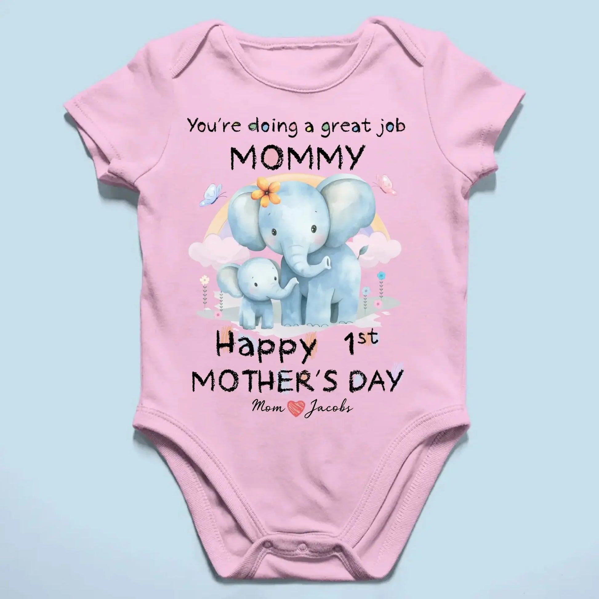 You're Doing a Great Job Mommy – Personalized Baby Onesie – First Mother’s Day Gift from Baby to New Mom  Ezcustomize