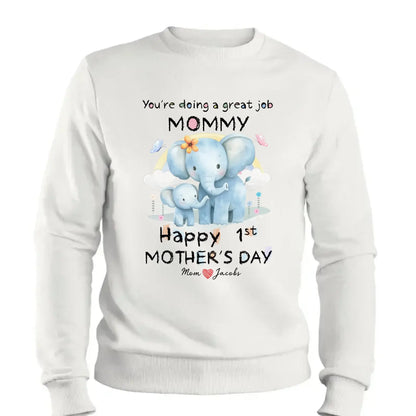 You're Doing a Great Job Mommy – Personalized Baby Onesie – First Mother’s Day Gift from Baby to New Mom  Ezcustomize