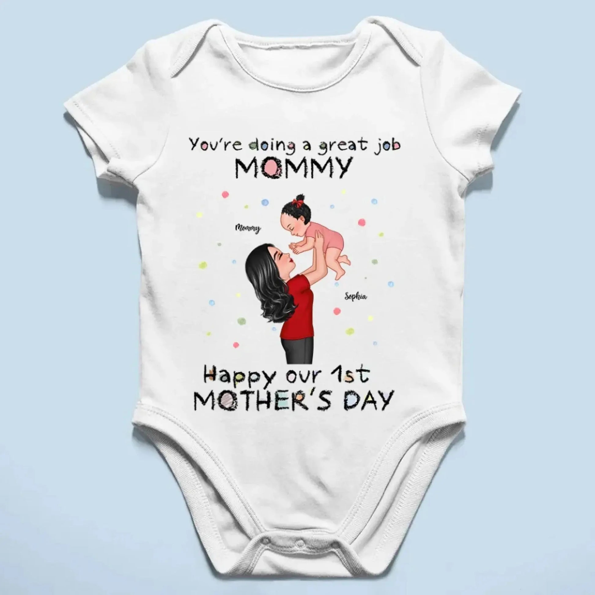 You're Doing a Great Job – Personalized Custom Baby Onesie, Encouraging Gift for New Moms  Ezcustomize