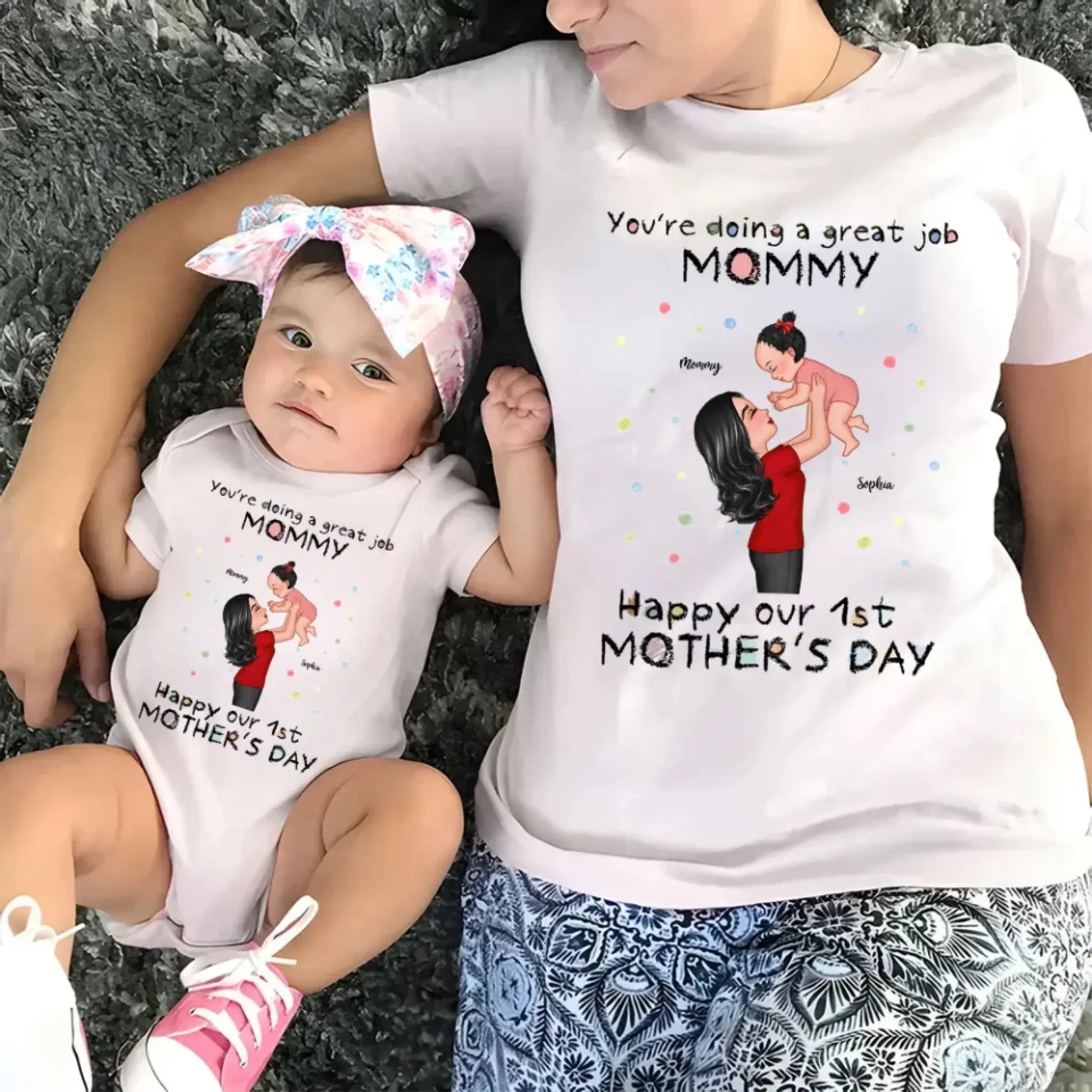 You're Doing a Great Job – Personalized Custom Baby Onesie, Encouraging Gift for New Moms  Ezcustomize