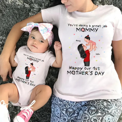 You're Doing a Great Job – Personalized Custom Baby Onesie, Encouraging Gift for New Moms  Ezcustomize
