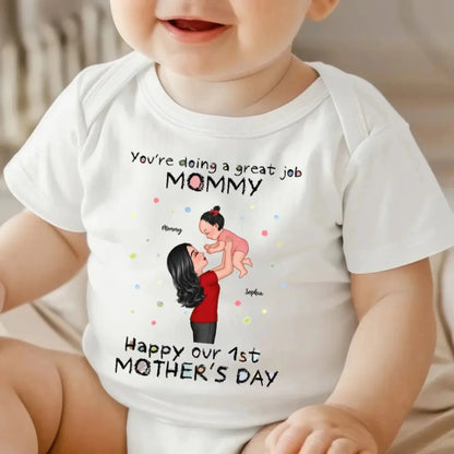 You're Doing a Great Job – Personalized Custom Baby Onesie, Encouraging Gift for New Moms  Ezcustomize
