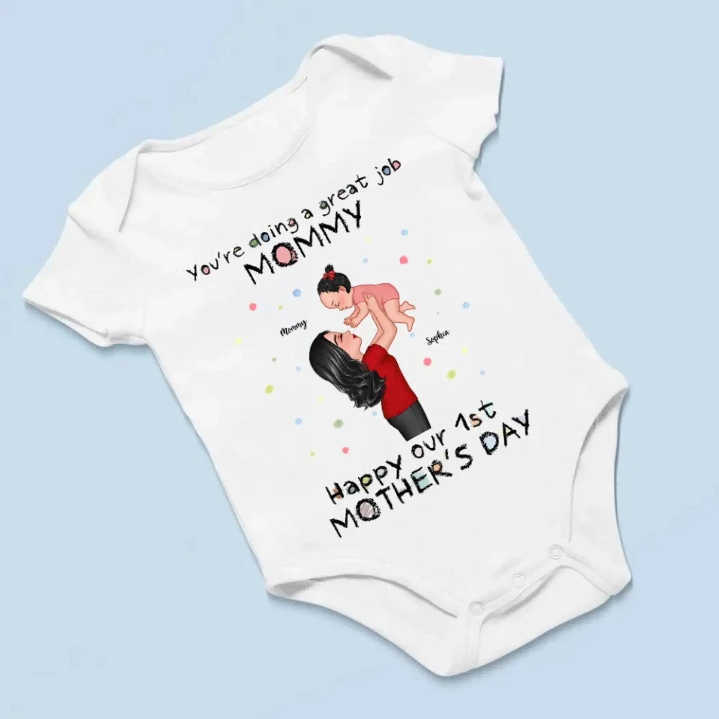 You're Doing a Great Job – Personalized Custom Baby Onesie, Encouraging Gift for New Moms  Ezcustomize