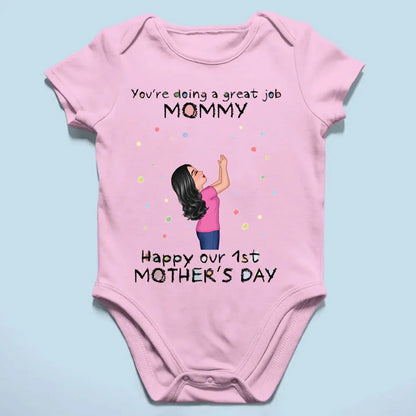 You're Doing a Great Job – Personalized Custom Baby Onesie, Encouraging Gift for New Moms  Ezcustomize