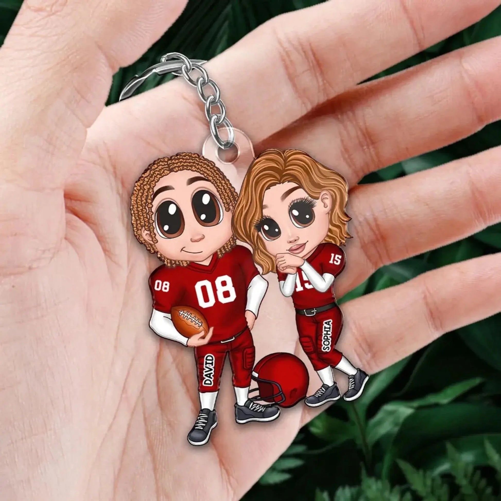 You’re My End-Zone Football Couple Acrylic Keychain – Y2K Style Personalized Gift  Ezcustomize