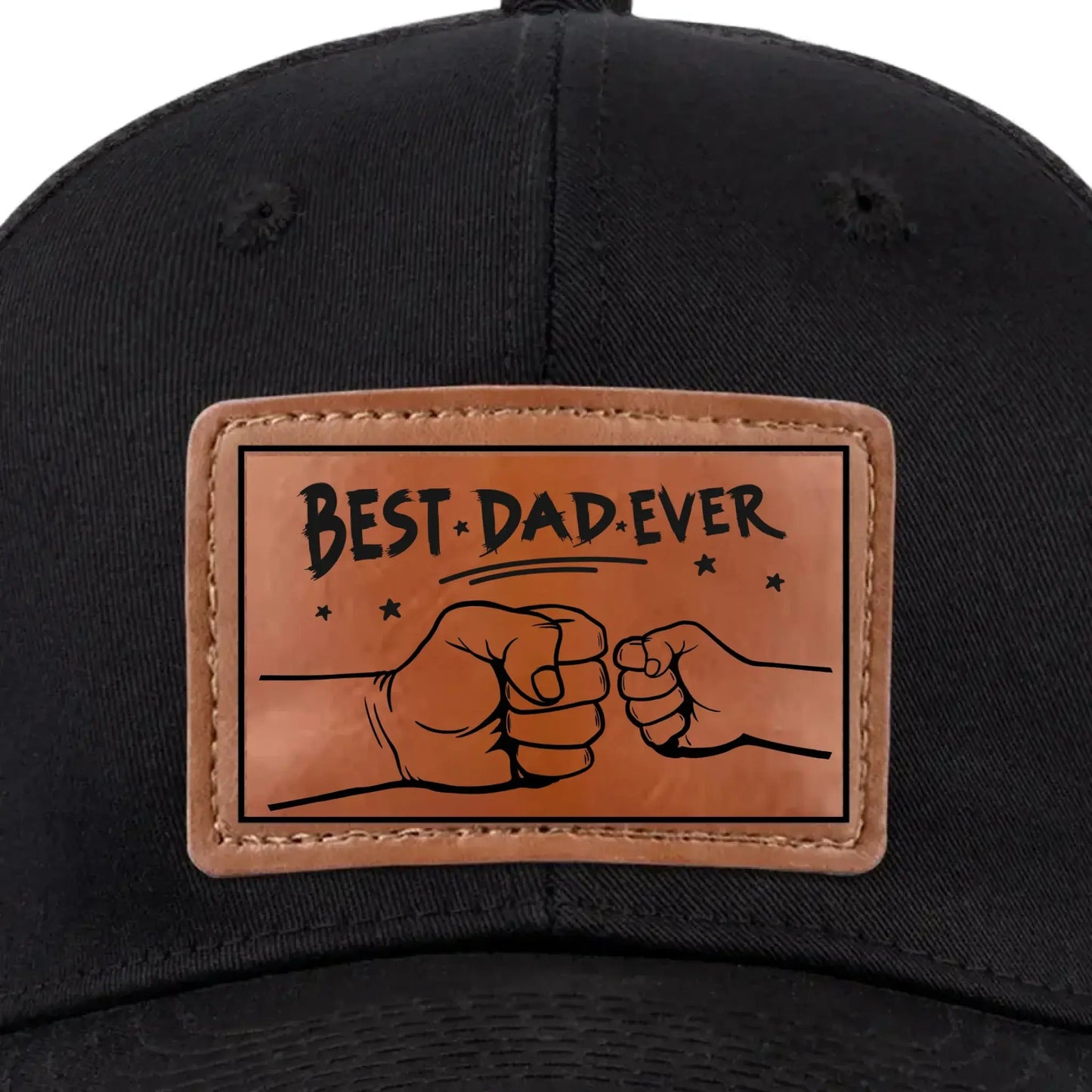 You're My Favorite, Grandpa - Family Personalized Custom Leather Patch Hat - Gift For Dad, Grandpa  Ezcustomize